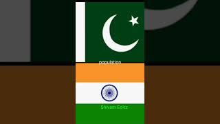 India vs Pakistan #shorts #viral #comparison #geography