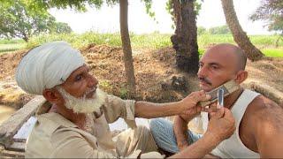 Asmr Fast Shaving with old Barber 