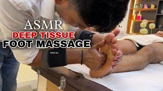 ASMR Deep tissue foot massage, foot reflexology by professional Indian masseur Rahul raj