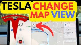 TESLA: HOW TO CHANGE MAP VIEW ORIENTATION ON TESLA SAT NAV