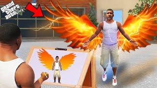 Franklin Using Magical Painting To Find The Flying Wings In Gta V