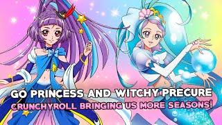 GO! PRINCESS PRECURE and WITCHY PRECURE are now avaliable on Crunchyroll!