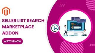 Magento Seller List Search Marketplace Addon