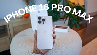 IPHONE 16 PRO MAX UNBOXING  desert titanium