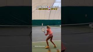 14-year-old Ksenia Efremova vs Daniil Medvedev (ATP No 3) at the Mouratoglou Tennis Academy 