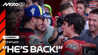 Tyre pressure talk and Ducati's celebrations  | 2025 Thai GP UNSEEN