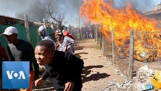 Protesters Set Fires After South Africa Mass Rape