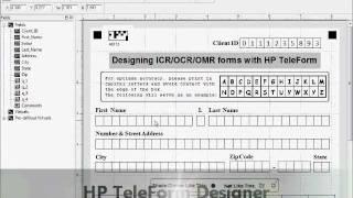 Designing ICR/OCR/OMR forms with TeleForm