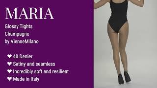 MARIA Champagne Glossy Tights Pantyhose