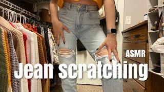 ASMR | aggressive jean scratching, denim sounds | ASMRbyJ