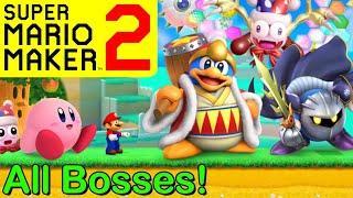 Mario Maker 2 - ALL KIRBY BOSSES (Mario Maker 2 Boss Battles)(Boss Ideas)(Kirby Super Star Ultra)