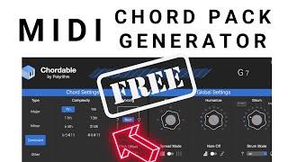 FREE MIDI Pack Generator | Songwriting Tool 4 MAC iOS Logic Pro 11 Ableton, FL Studio, Reaper