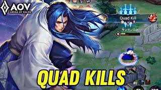 AOV : RYOMA GAMEPLAY | QUAD KILLS - ARENA OF VALOR LIÊNQUÂNMOBILE ROV