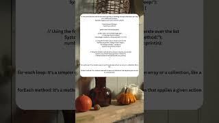 For-each loop & forEach method in java #code #codeinfo #tech #information