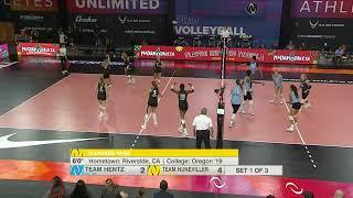 AU Pro Volleyball Game 4: Claire Hoffman Kill,  Marlie Monserez Assist