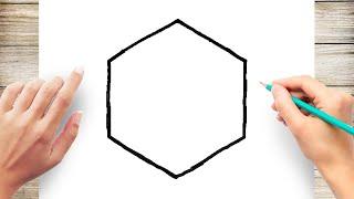 How to Draw a Hexagon Step by Step for Kids