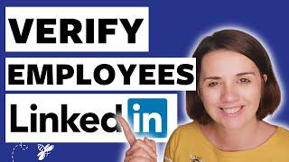 How to verify employees on LinkedIn Company Pages