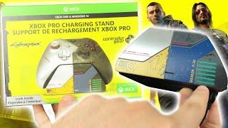 Cyberpunk Xbox One Controller Pro Charging Stand Unboxing