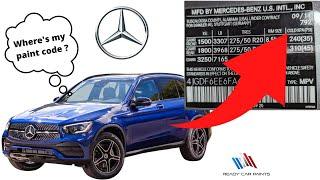 How to Find Your MERCEDES Paint Code | Step By Step Video