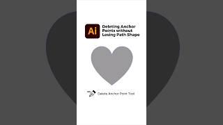 Deleting Anchor Points without Losing Path Shape Adobe Illustrator