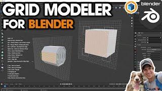 Hard Surface Modeling in Blender with GRID MODELER!