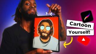 How to Turn Yourself Into A Cartoon In Procreate 2024 | Step-by-step Tutorial For Beginners!