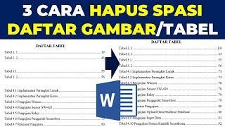 CARA MERAPIKAN DAFTAR TABEL GAMBAR  - CARA MENGHAPUS SPASI DAFTAR ISI DAFTAR GAMBAR DAFTAR TABEL