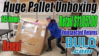 Huge Pallet Unboxing Retail $11,057.00 - 145 Items From Bulq.com Uninspected Returns