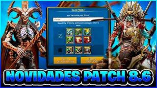 REBALANCEAMENTOS E O NOVO PRE-SET DE ARTEFATOS PARA O PATCH 8.6 | Raid Shadow Legends