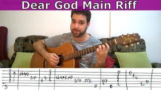 Tutorial: Dear God main riff (Avenged Sevenfold) - Guitar Lesson w/ TAB