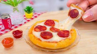 So Yummy Amazing Miniature Pepperoni Pizza Cooking at Mini Kitchen  Fast Food Recipe