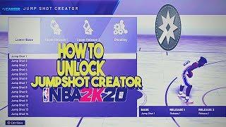HOW TO UNLOCK JUMPSHOT CREATOR IN NBA 2K20
