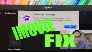 HOW TO FIX NOT ENOUGH DISK SPACE IN IMOVIE | PAMILYANG MERIDA