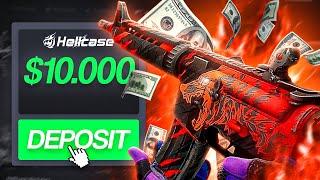 THE CRAZY $15,000 CASE BATTLE ON HELLCASE!! (HUGE HELLCASE PROMO CODE)