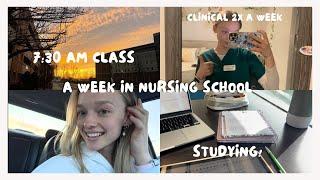 a week in nursing school | fundamentals exam, 2 clinicals