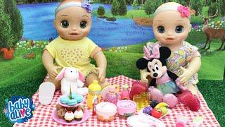 BABY ALIVE GÊMEAS NINA E HANNA VÃO FAZER UM PICNIC