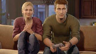 Uncharted 4 A Thief's End - Nate Playing Crash Bandicoot PlayStation 1