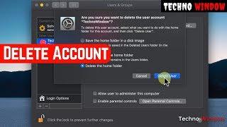 How to Delete a User Account on macOS Mojave