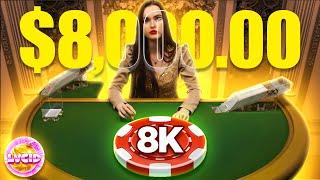 $8,000 HIGHROLLER PRIVATE TABLE BLACKJACK SESSION!