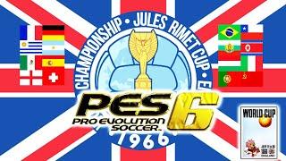 JOGANDO PRO EVOLUTION SOCCER 6 - COPA DO MUNDO DE 1966 - PES 6/PC  - WORLD CUP 1966 - BRASIL