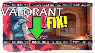 VALORANT Closed Beta: Fix Network Lag, Ping spikes and packet loss