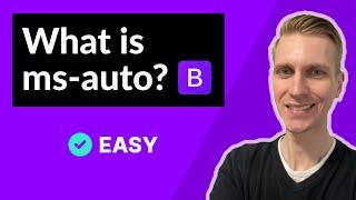 What is ms-auto in Bootstrap 5?