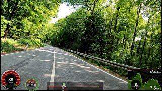 45 minute 2 Hill Indoor Cycling Workout Saarland Garmin 4K Video