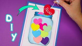 DIY Баночка с сердечками  Подарок для мамы или подруги на 8 марта!