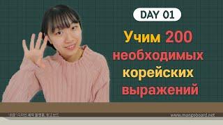 1 день -Учим с Чериш 200 необходимых корейских выражений 한국어 200문장 외우고 왕초보 탈출하기 1