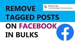 How to remove all tagged posts on facebook 2022 | How to remove all tags on facebook at once 2022