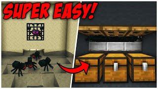 The MOST EFFICIENT Cave Spider Spawner XP Farm in Minecraft 1.21 (Tutorial)