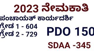 Upcoming pdo notification 2023 Karnataka