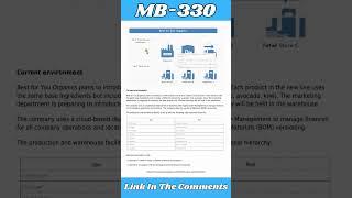 MB-330 - Microsoft Dynamics 365 Supply Chain Management Functional Consultant Exam Dumps PDF