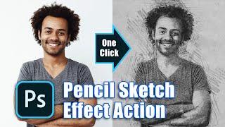 Pencil Sketch Action in Adobe Photoshop - Free Download